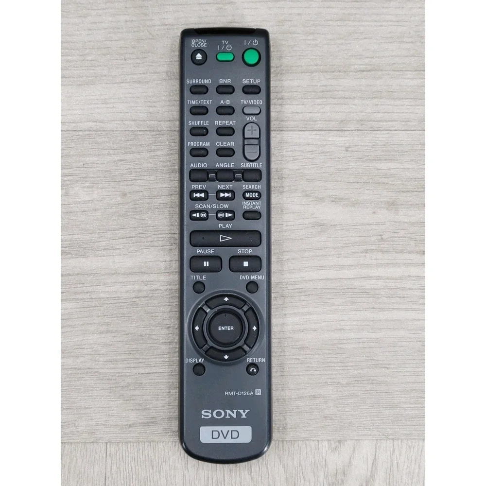 Sony RMT-D126A Remote Control DVP-NS300 DVP-NS300B DAV-L7100 DVD CD Tested